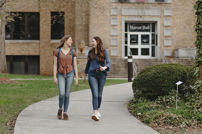 Students Walking on Campus